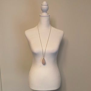 Kendra Scott Rose Quartz long necklace